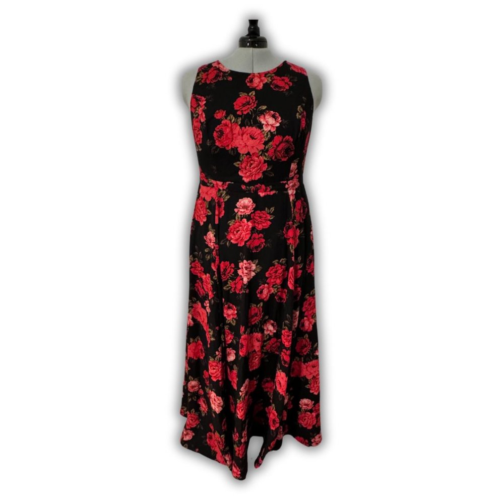 Black Floral Maxi Dress